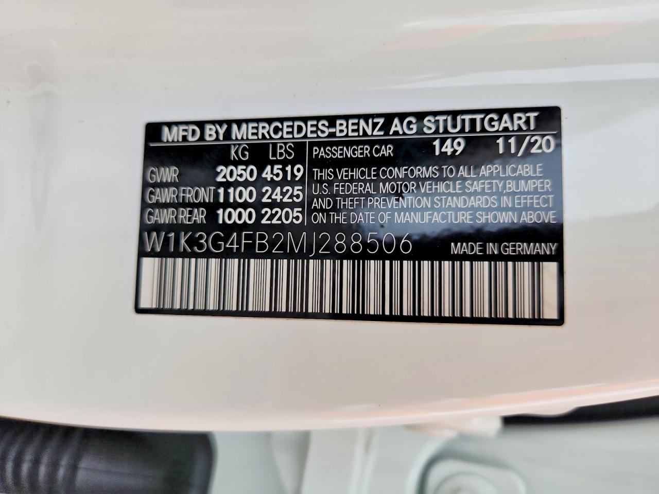 2021 MERCEDES-BENZ A-CLASS