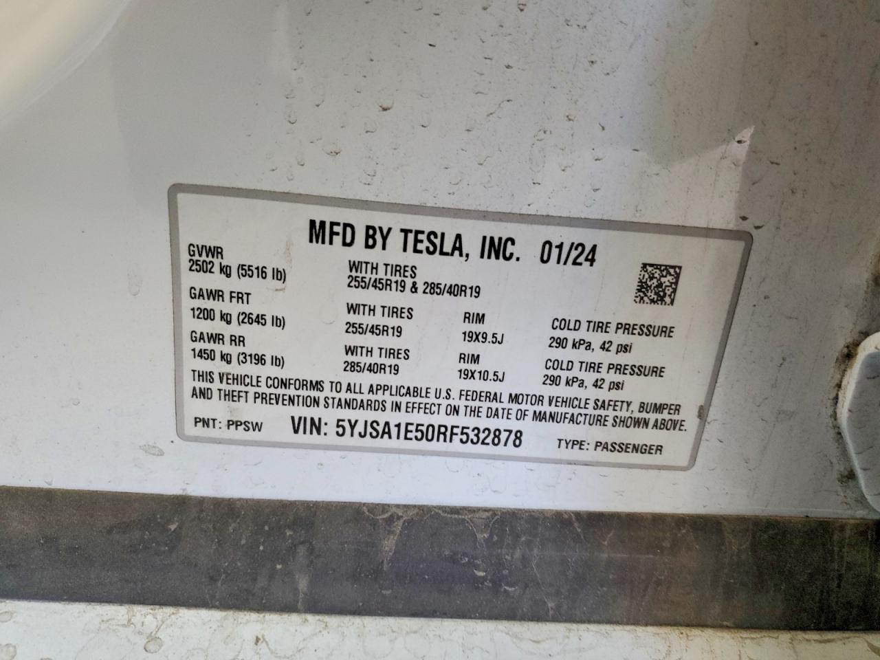 2024 TESLA MODEL S