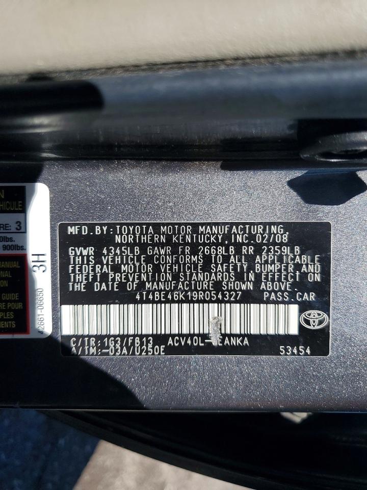 2009 TOYOTA CAMRY