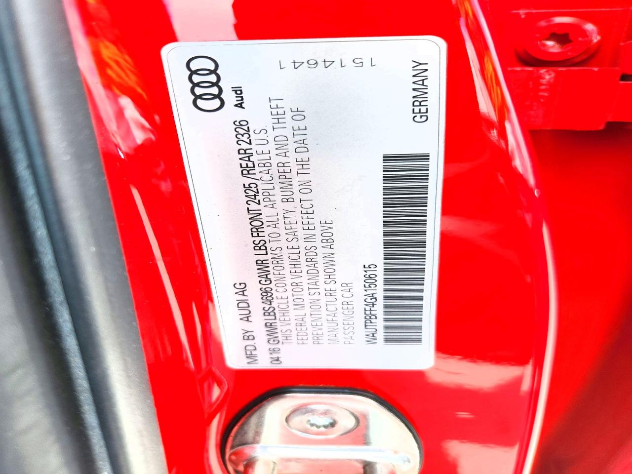 2016 AUDI A3