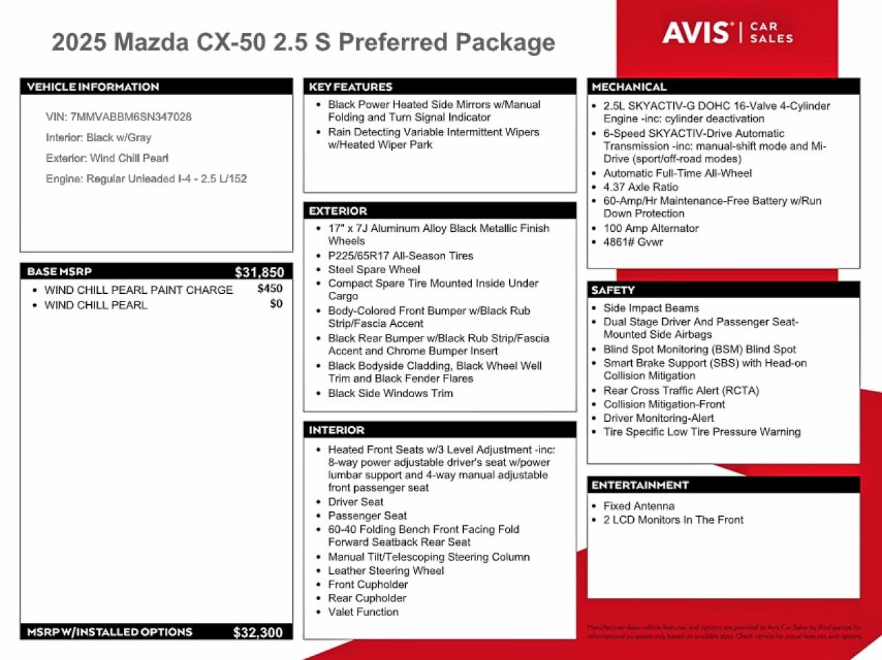 2025 MAZDA CX-50