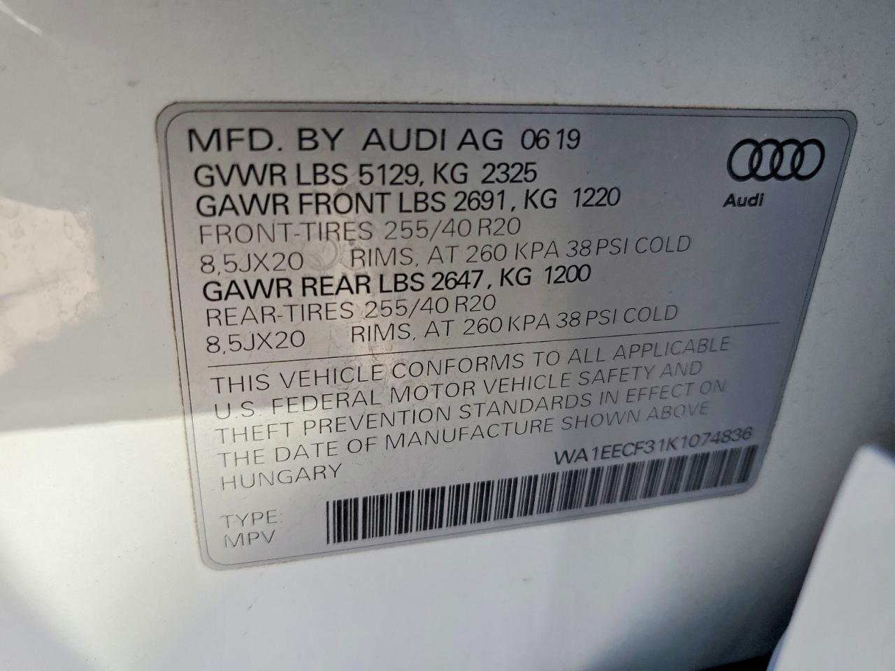 2019 AUDI Q3