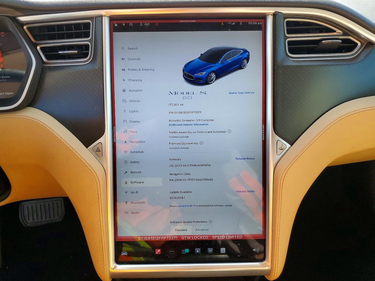 2015 TESLA MODEL S