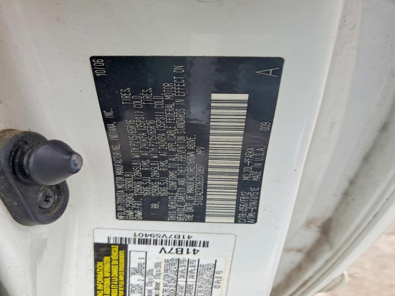 2006 TOYOTA SIENNA