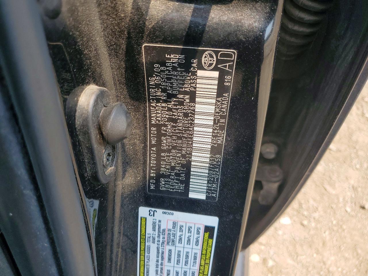 2010 TOYOTA COROLLA