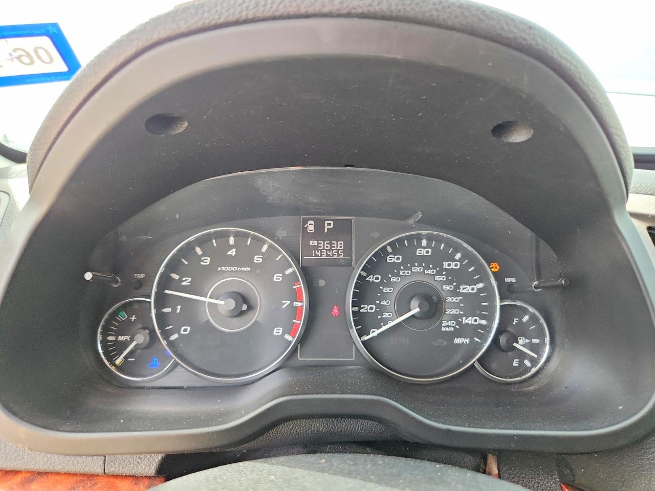 2012 SUBARU OUTBACK
