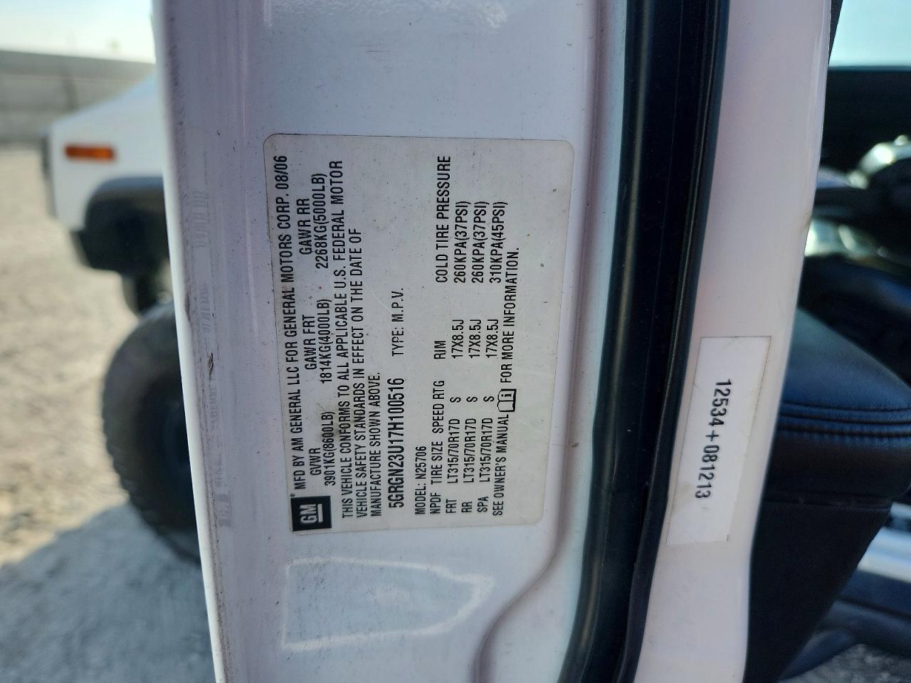 2007 HUMMER H2