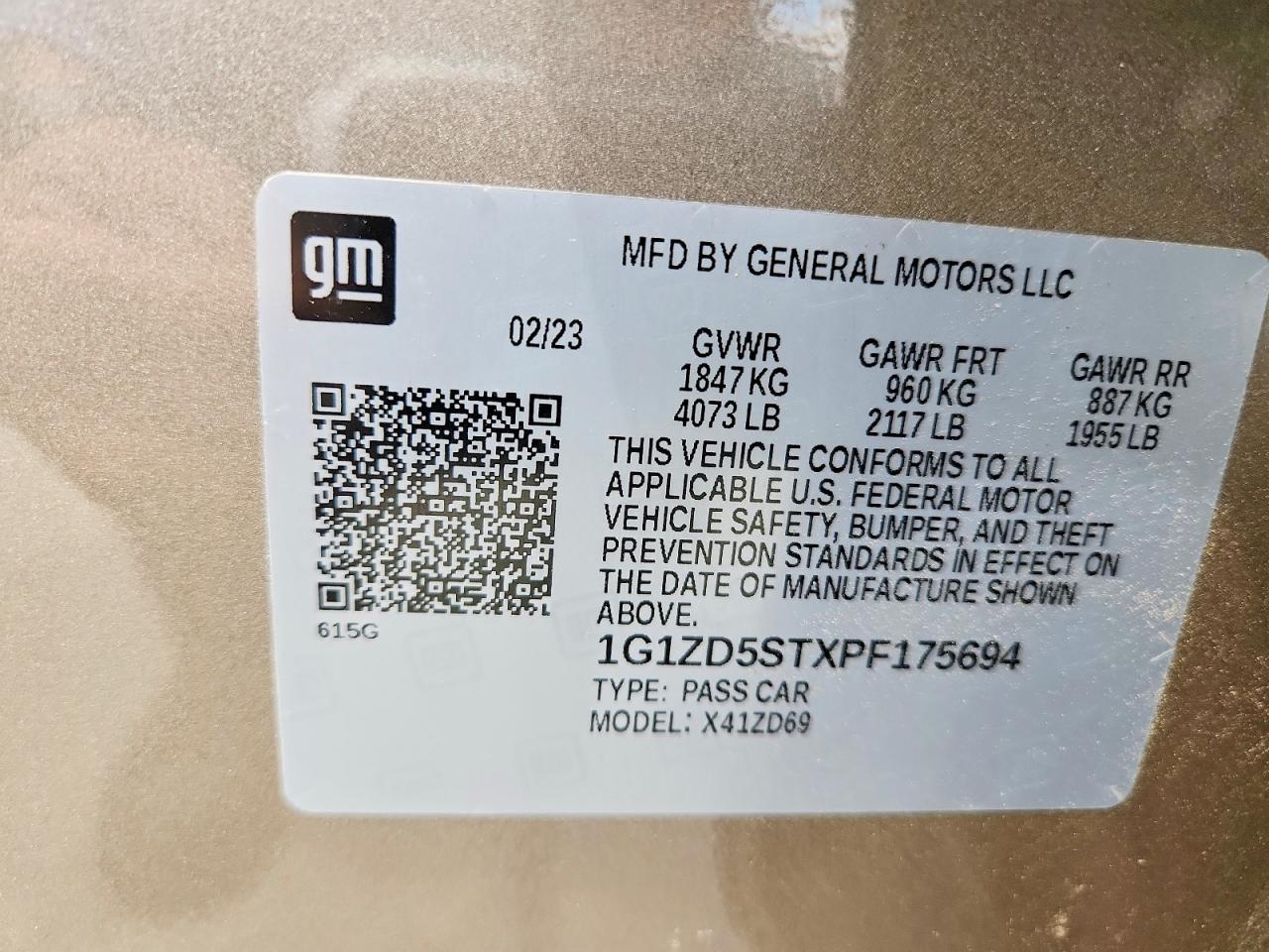 2023 CHEVROLET MALIBU