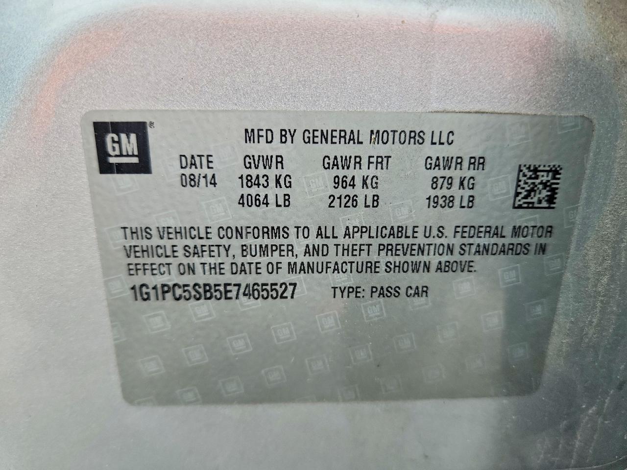 2014 CHEVROLET CRUZE