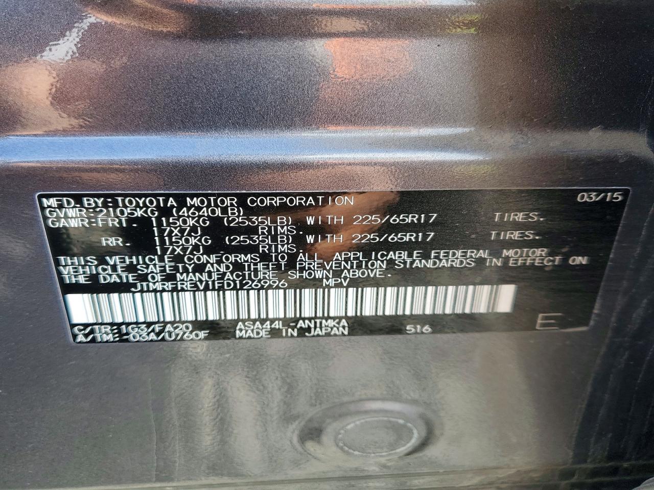 2015 TOYOTA RAV4