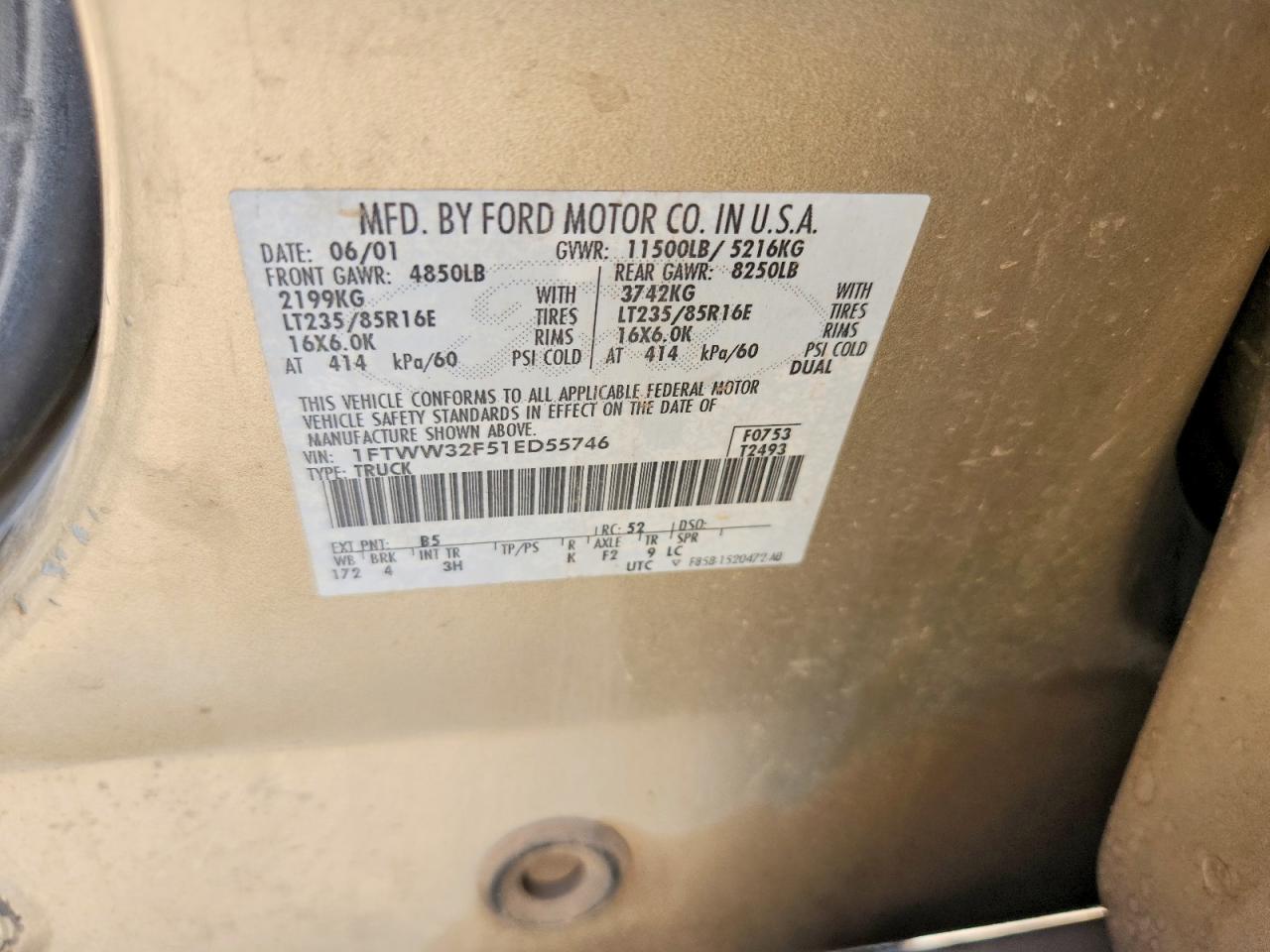 2001 FORD F350