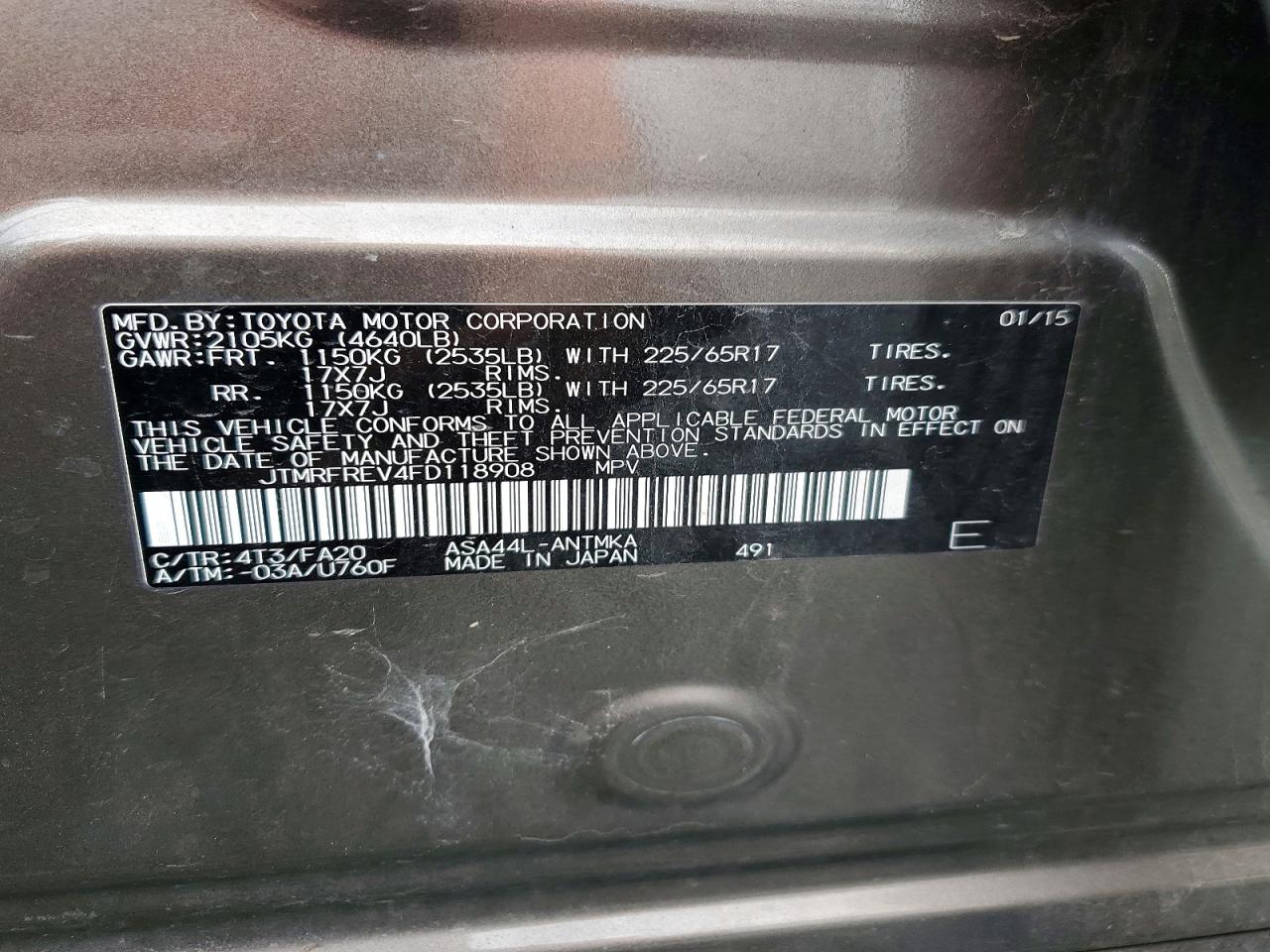 2015 TOYOTA RAV4