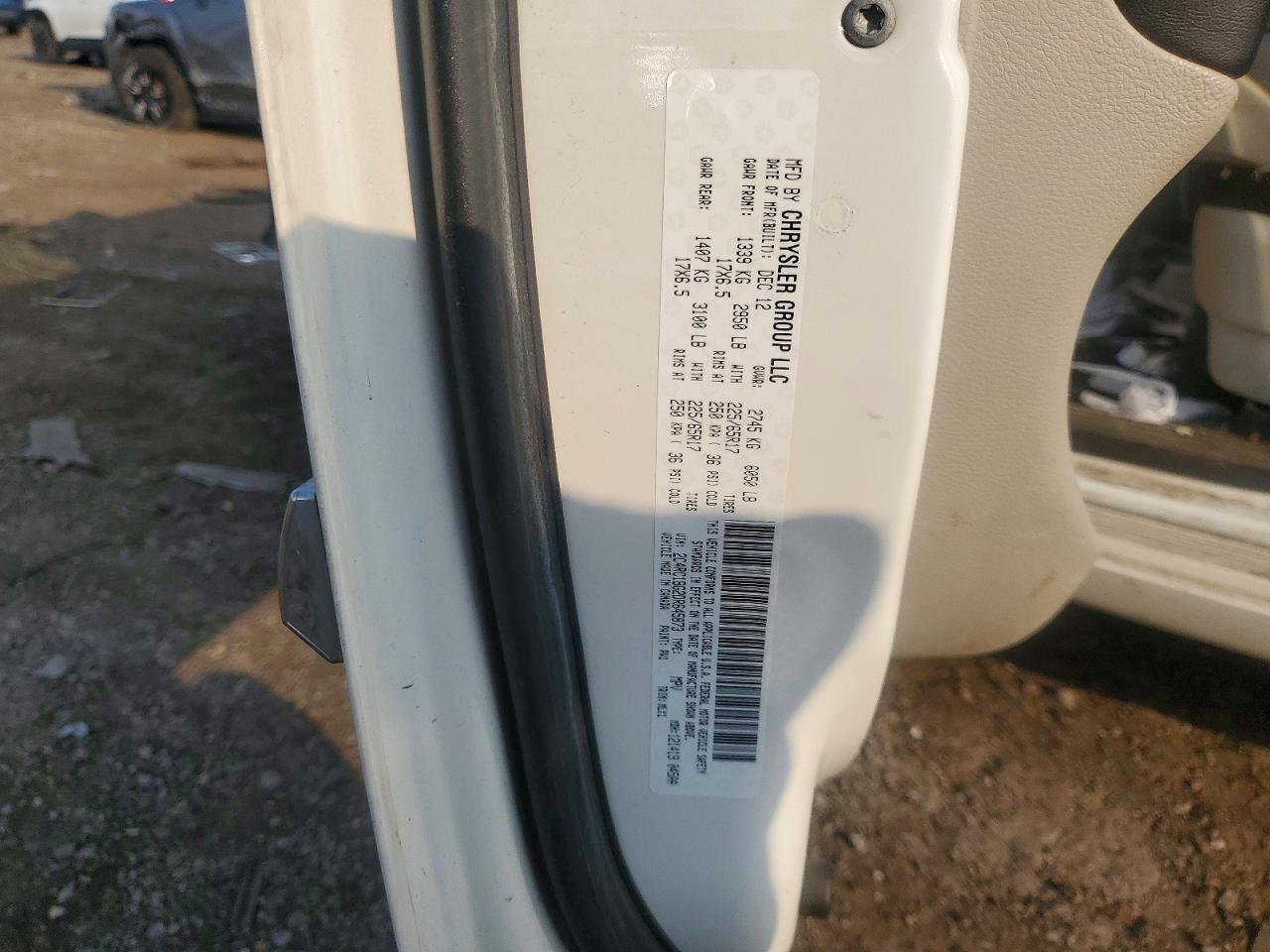 2013 CHRYSLER MINIVAN