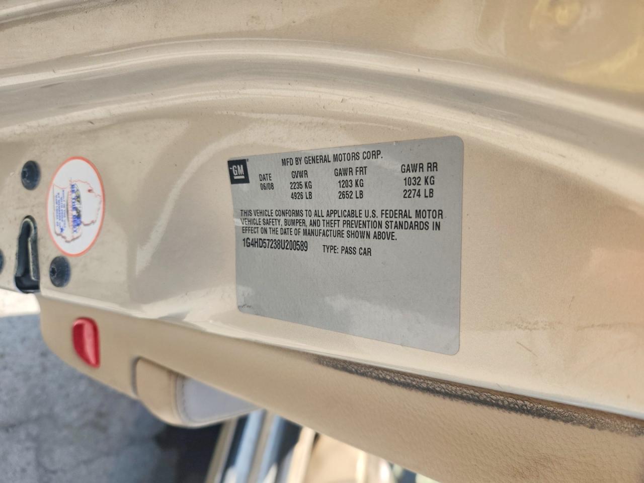 2008 BUICK LUCERNE