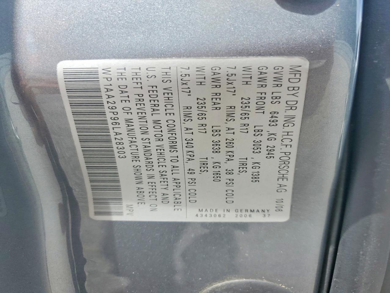 2006 PORSCHE CAYENNE