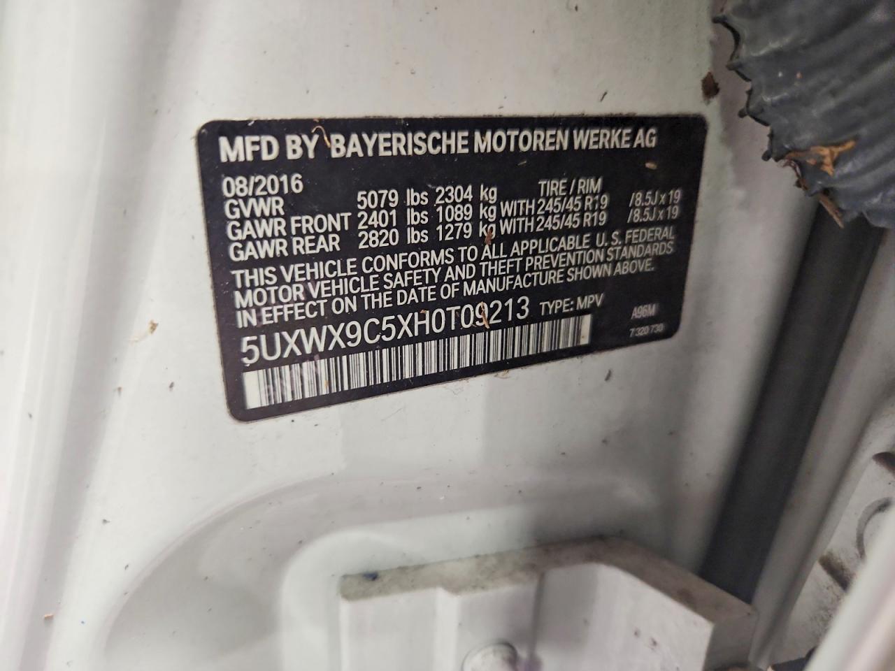 2017 BMW X3
