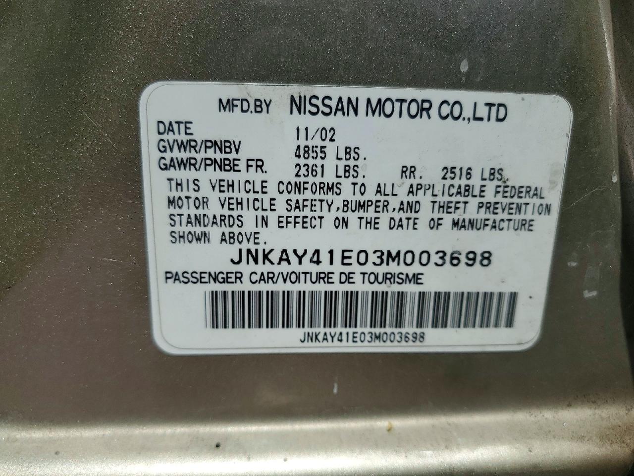 2003 INFINITI M45