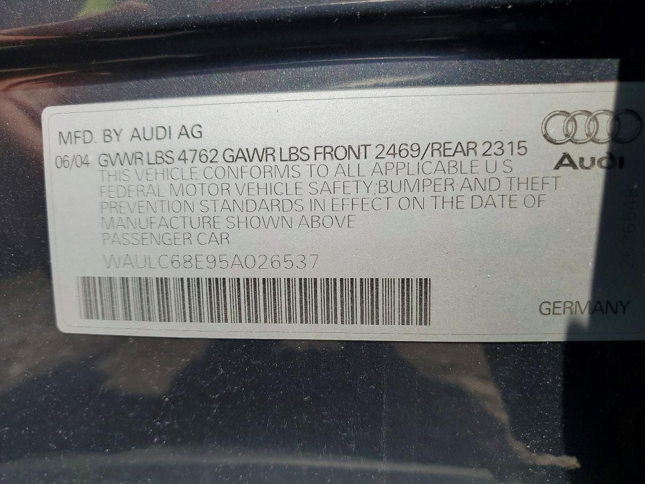 2005 AUDI A4