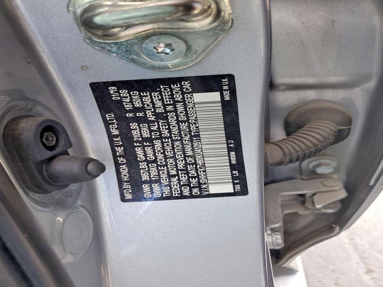 2019 HONDA CIVIC