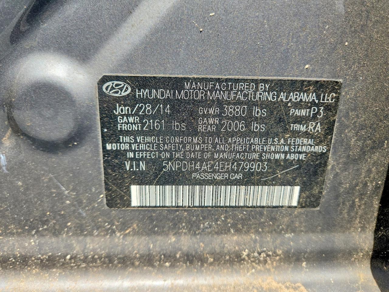 2014 HYUNDAI ELANTRA
