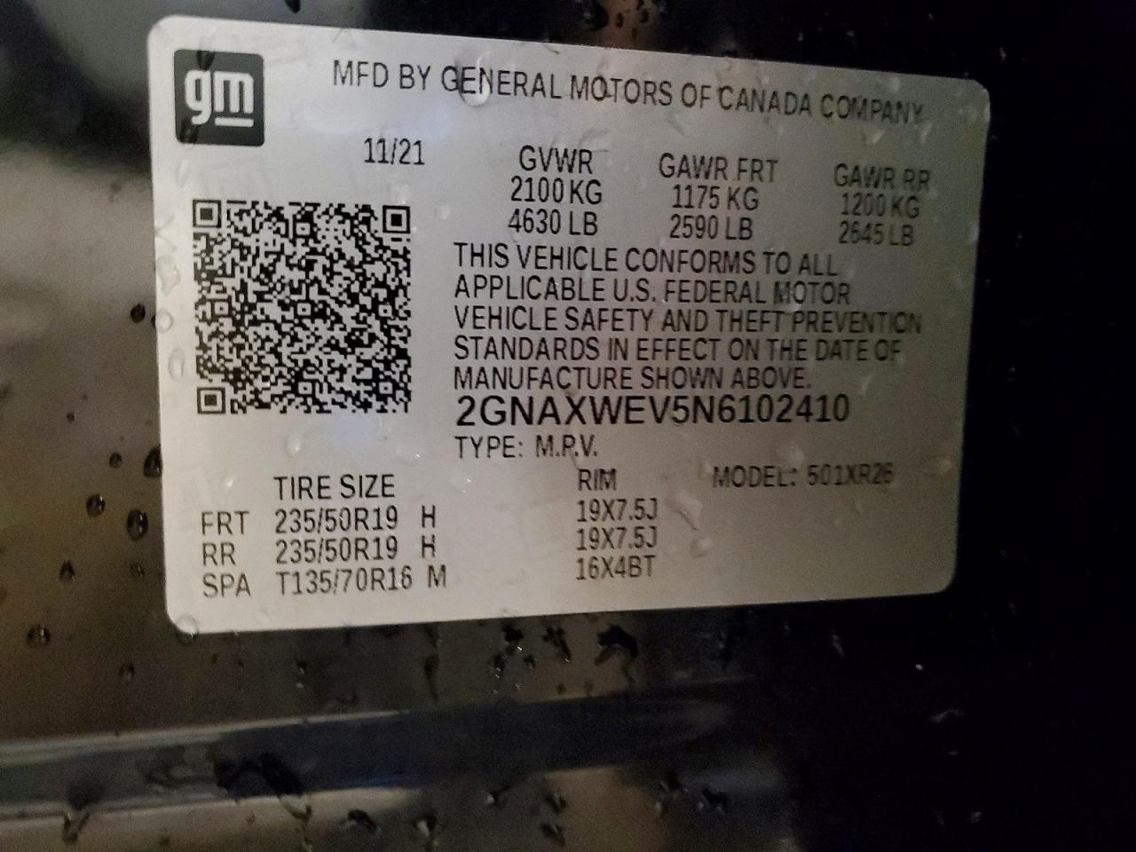 2022 CHEVROLET EQUINOX