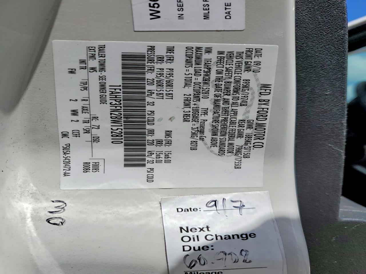 2011 FORD FOCUS