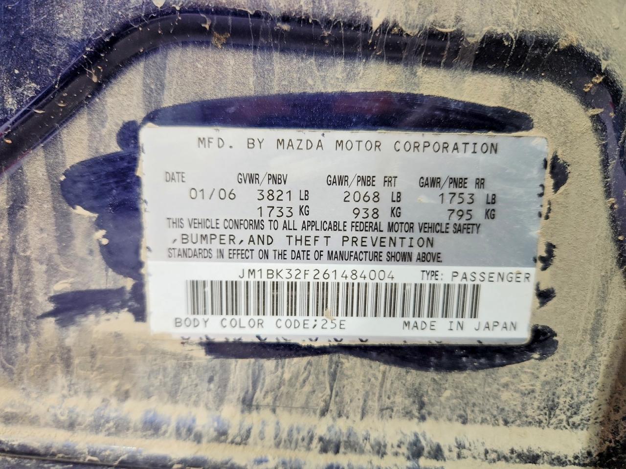 2006 MAZDA 3