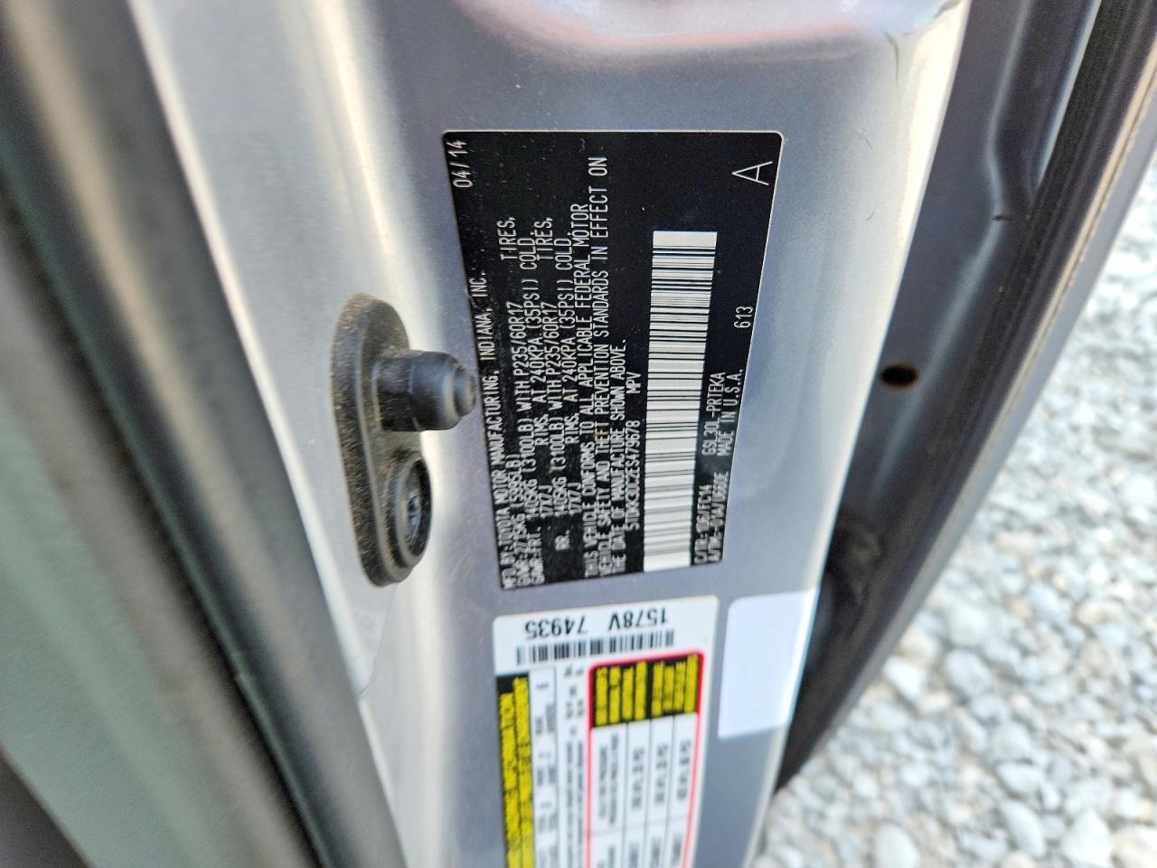 2014 TOYOTA SIENNA