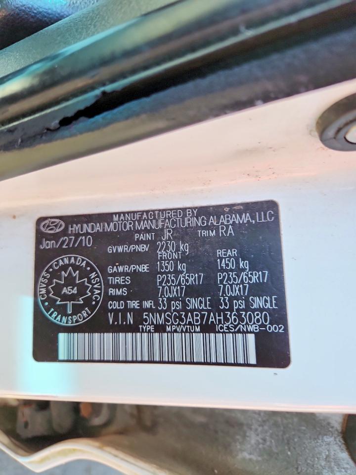 2010 HYUNDAI SANTA FE