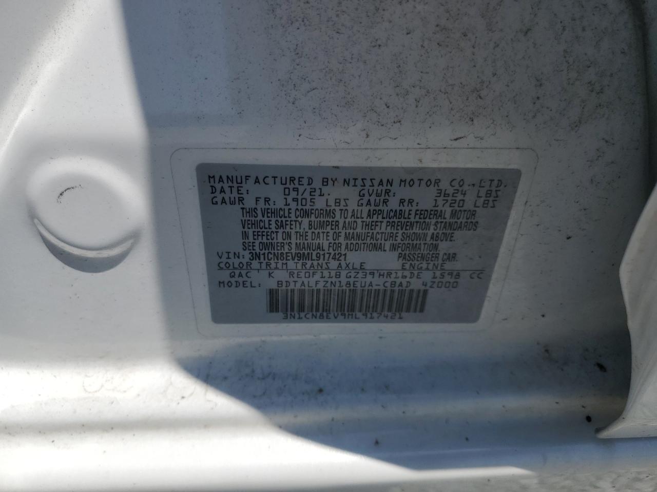 2021 NISSAN VERSA