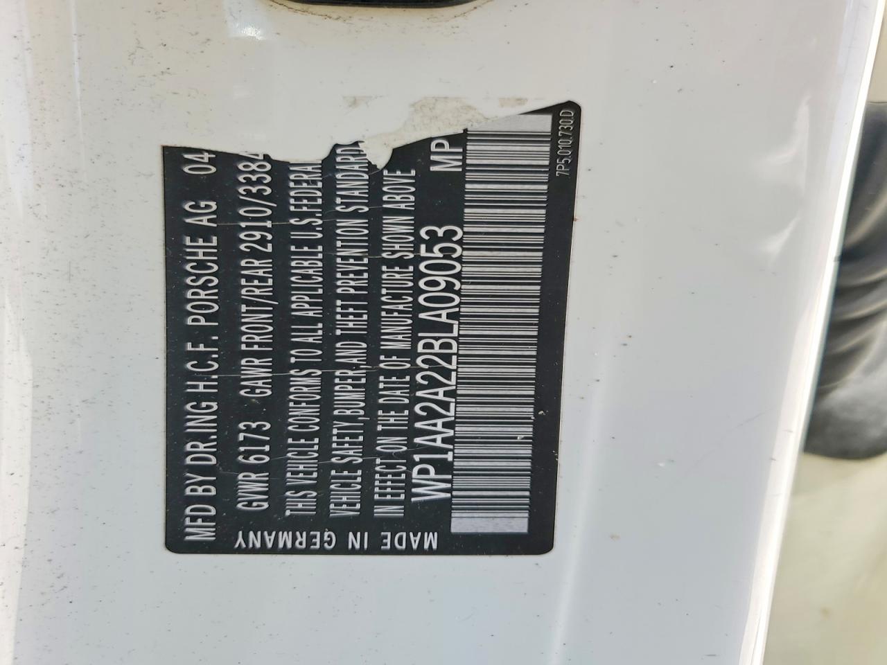 2011 PORSCHE CAYENNE