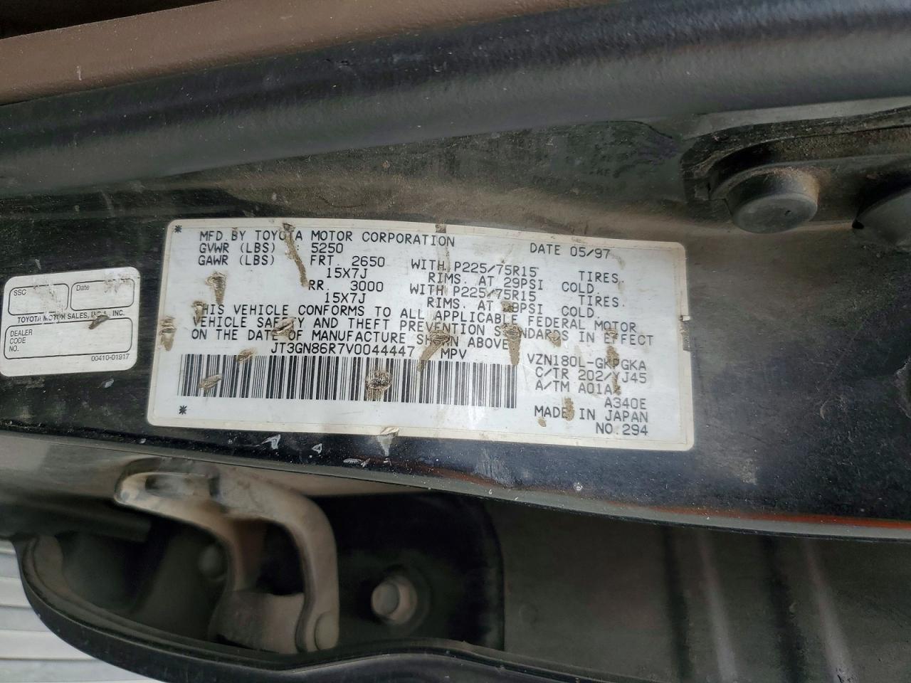 1997 TOYOTA 4RUNNER