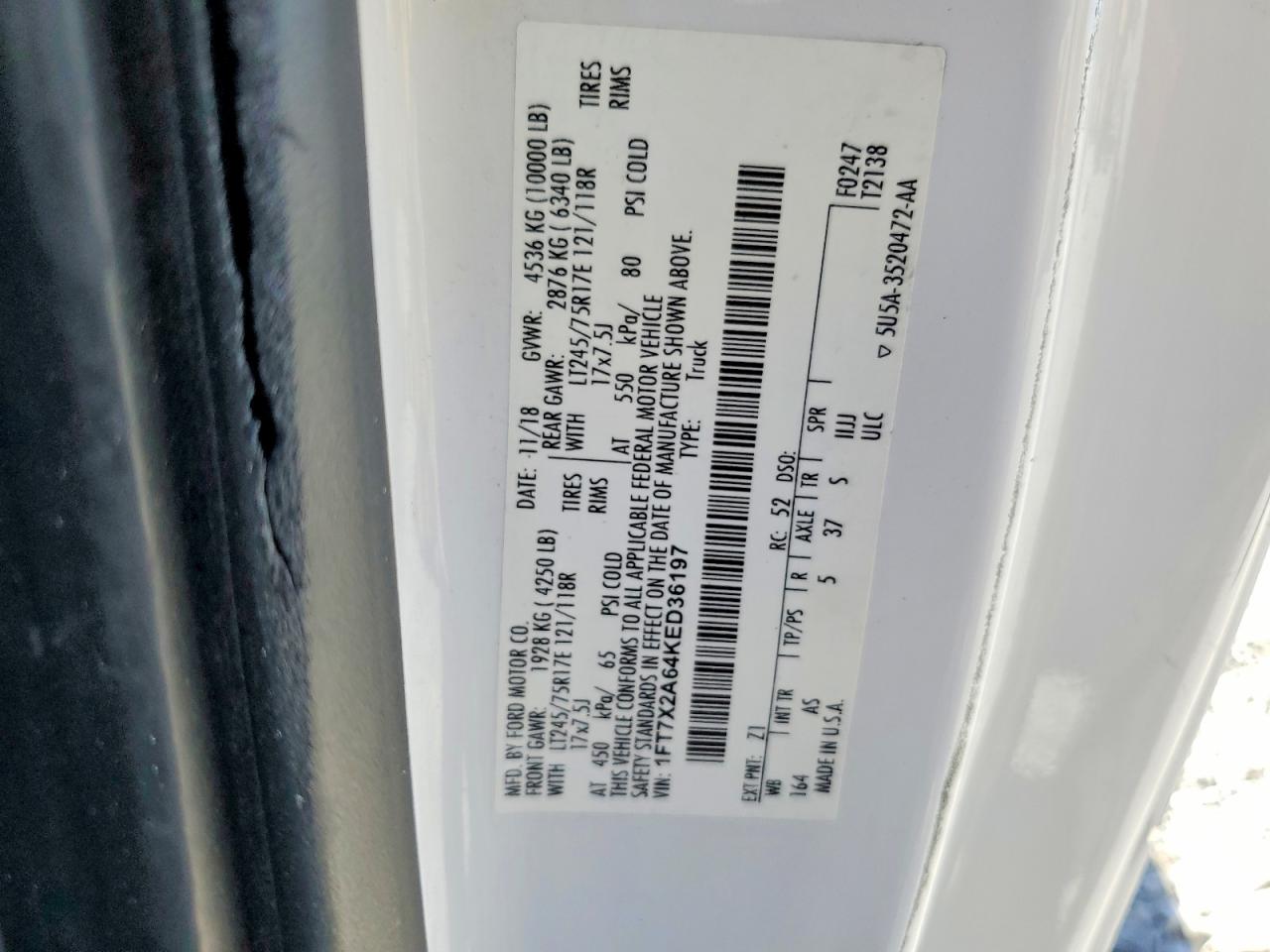 2019 FORD F250