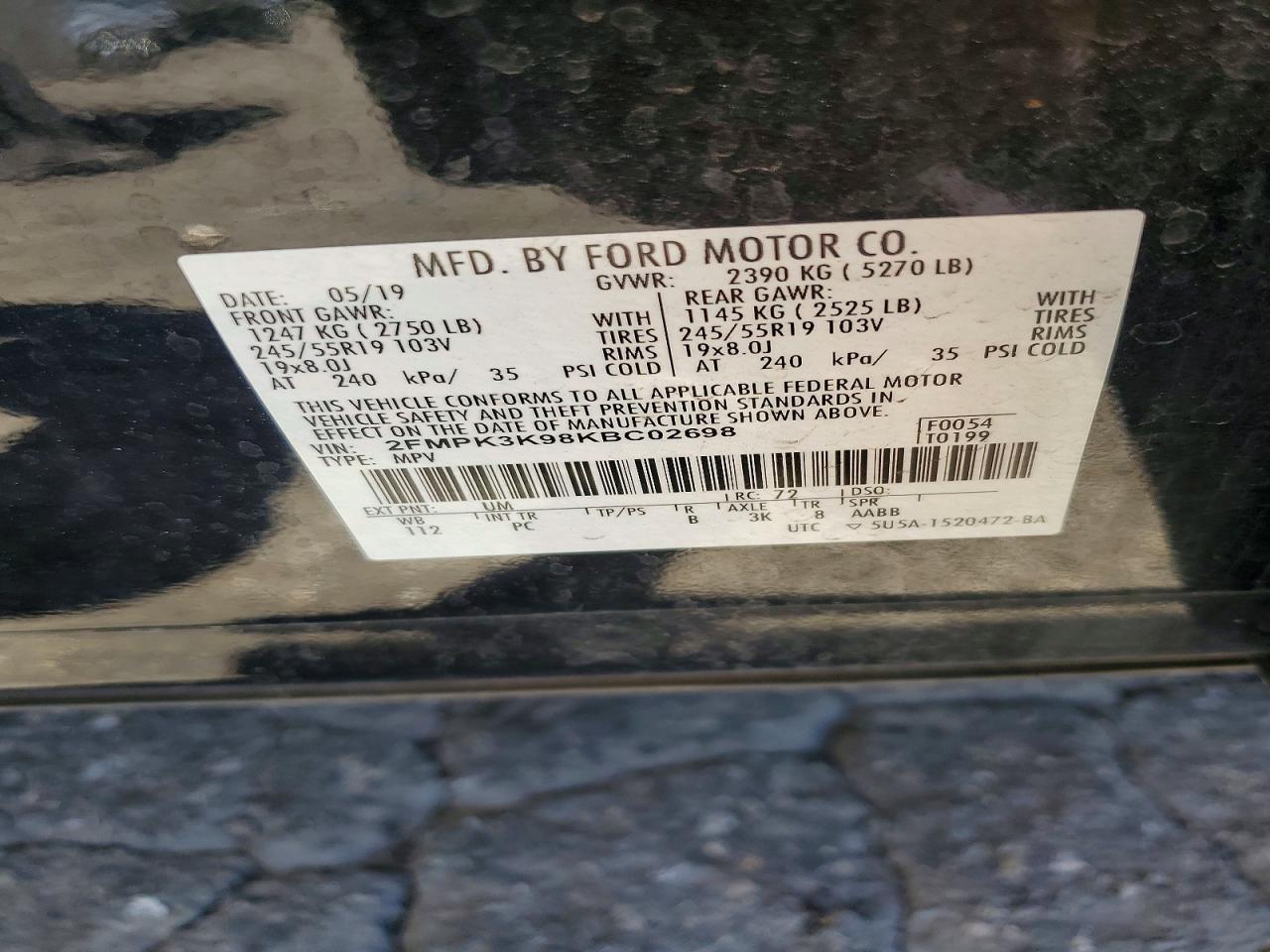 2019 FORD EDGE