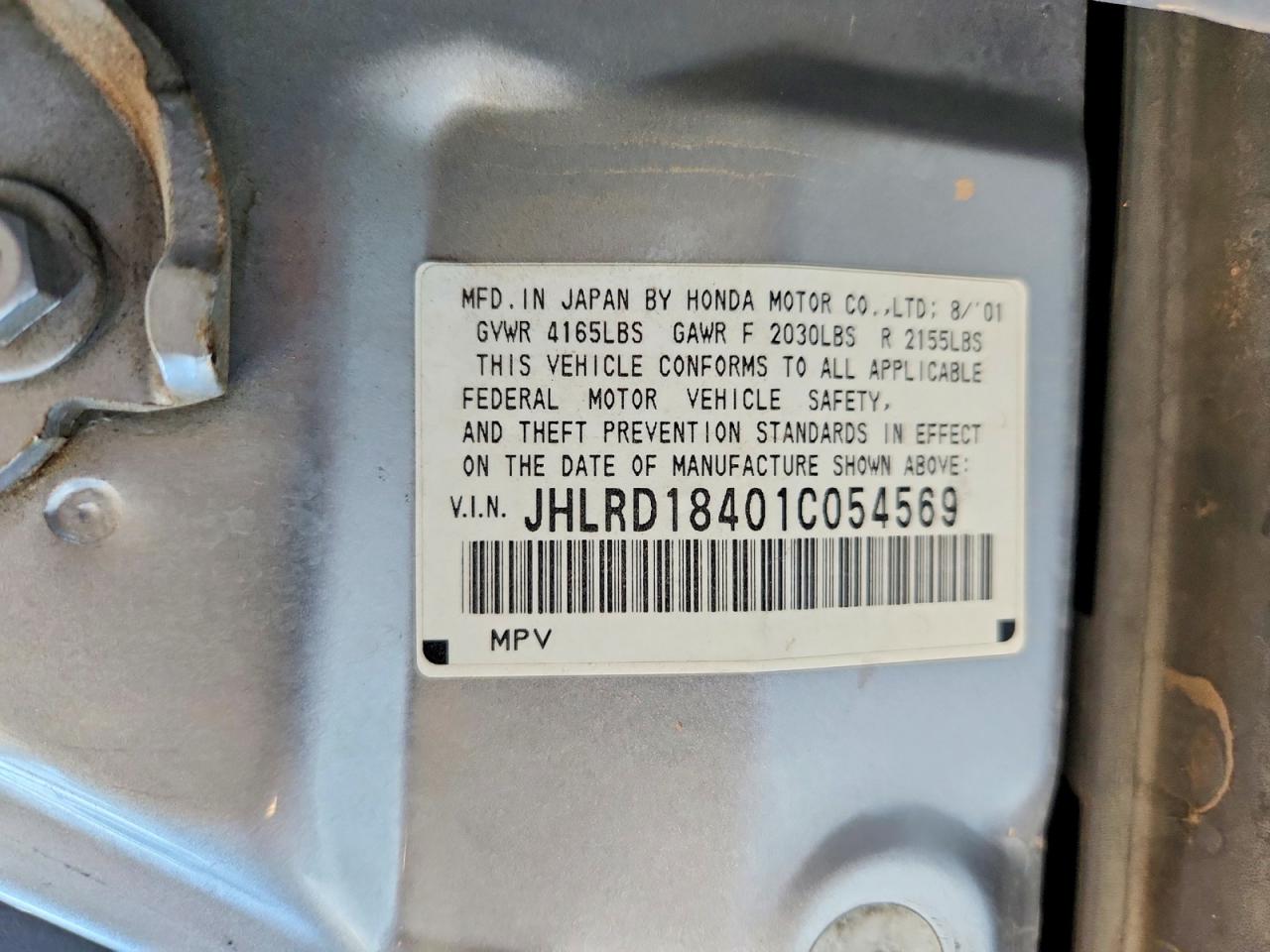 2001 HONDA CRV