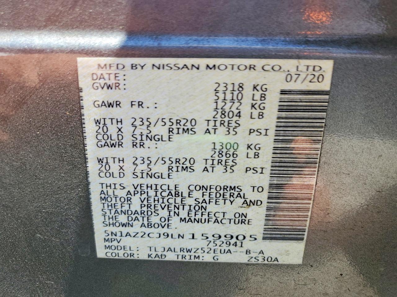 2020 NISSAN MURANO