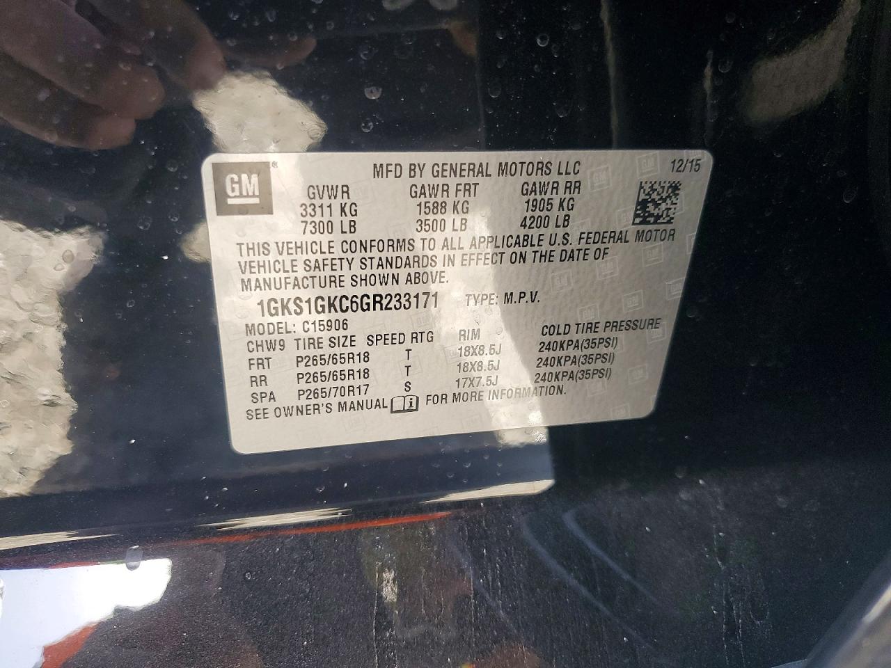 2016 GMC YUKON