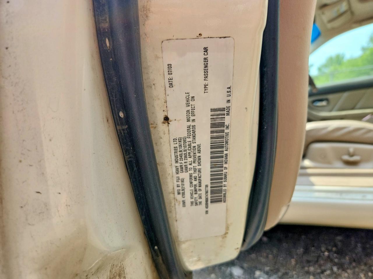 2004 SUBARU LEGACY