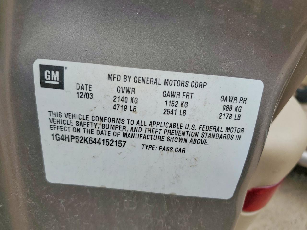 2004 BUICK LESABRE