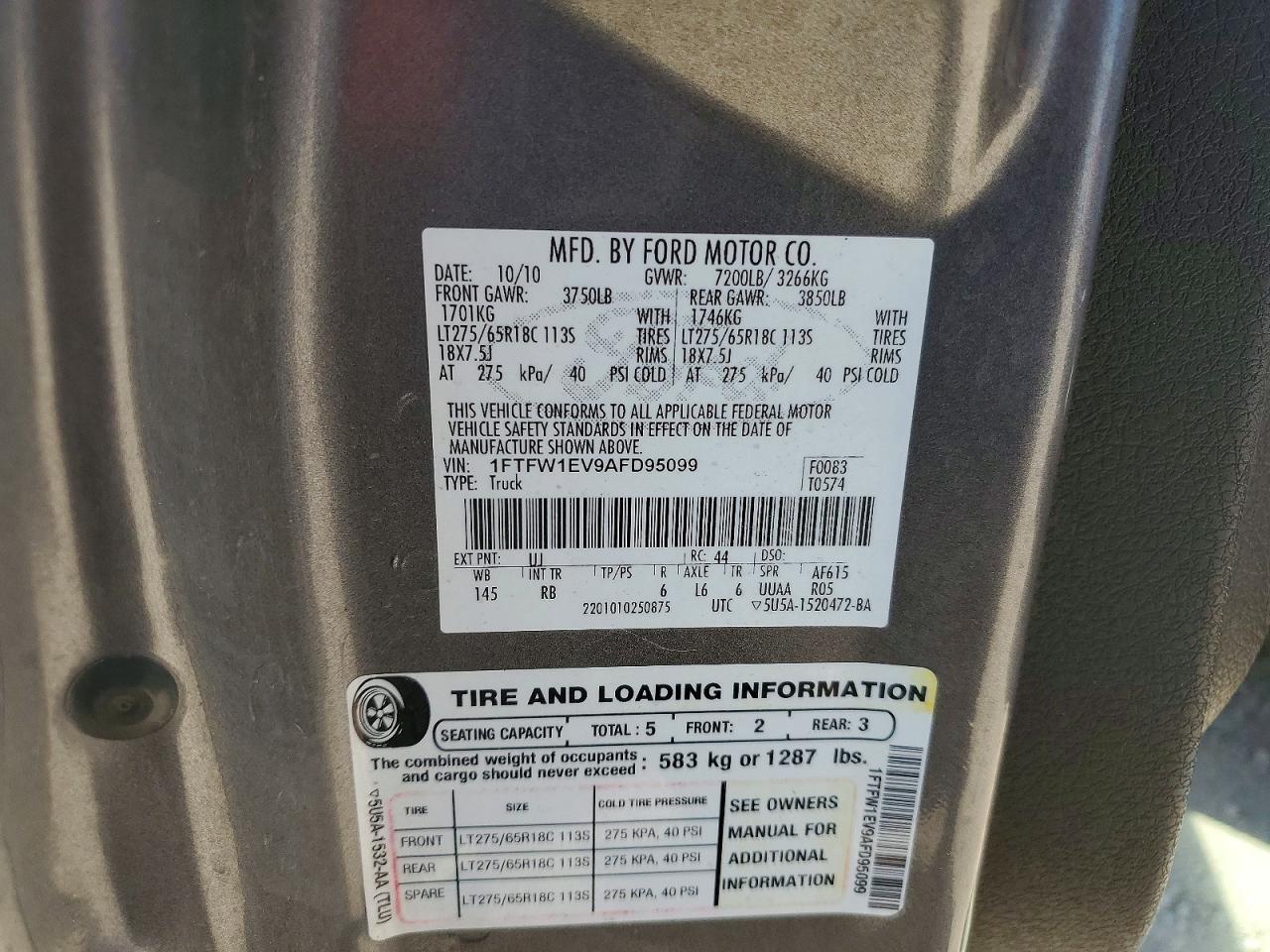 2010 FORD F-150