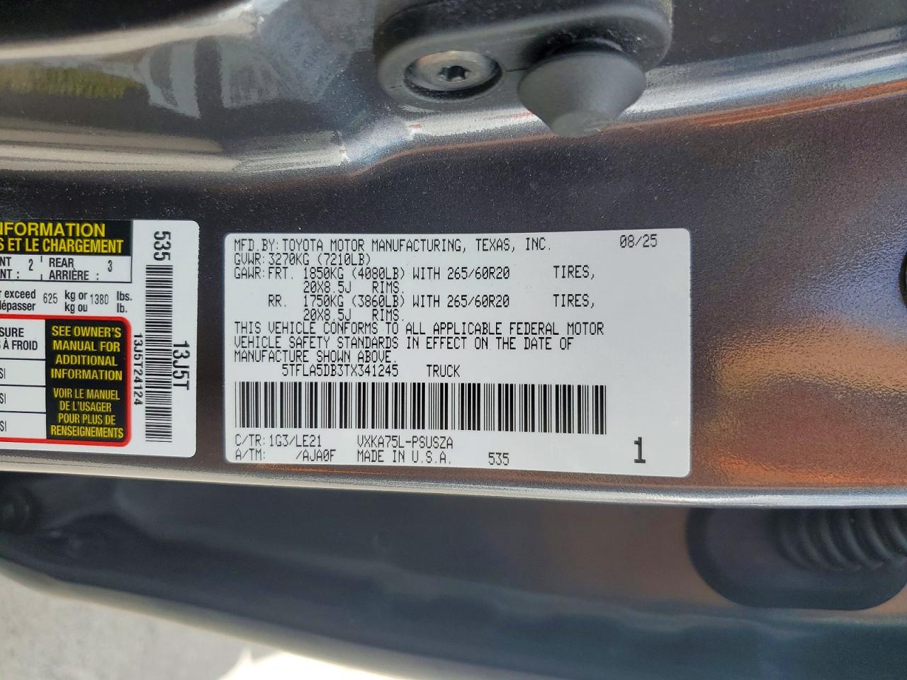 2026 TOYOTA TUNDRA