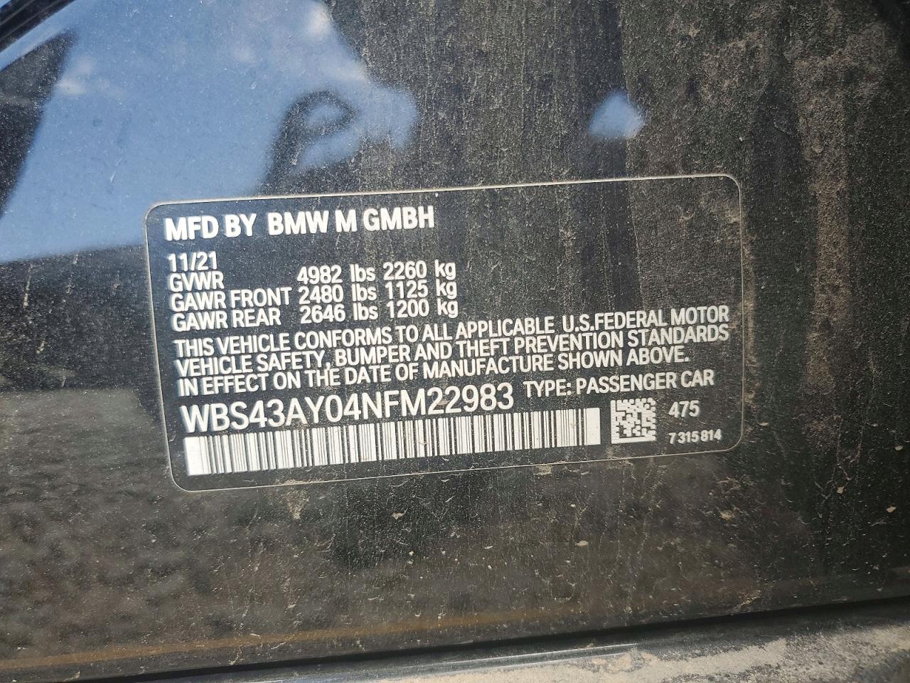2022 BMW M3