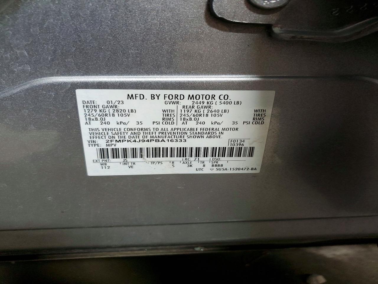 2023 FORD EDGE