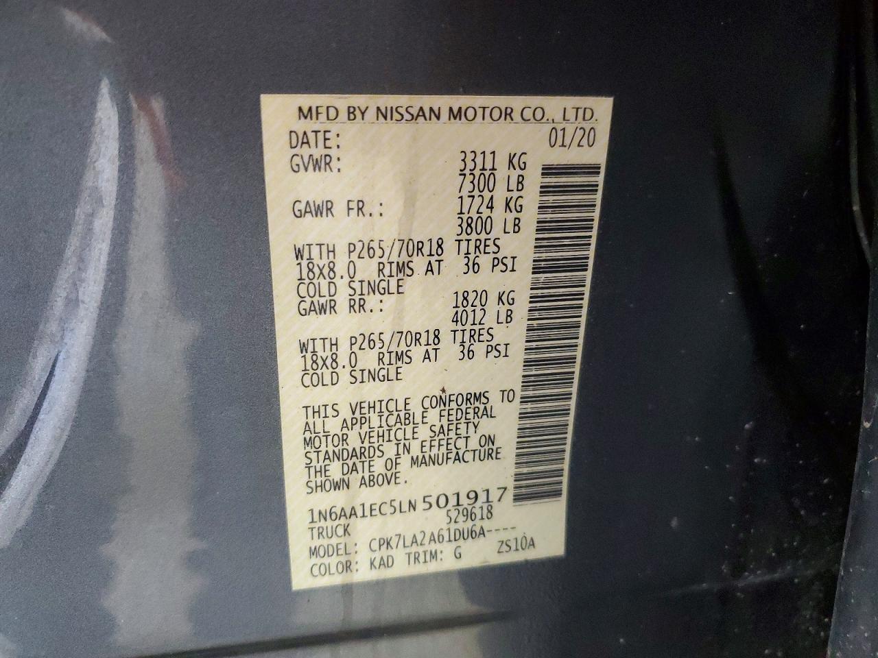 2020 NISSAN TITAN