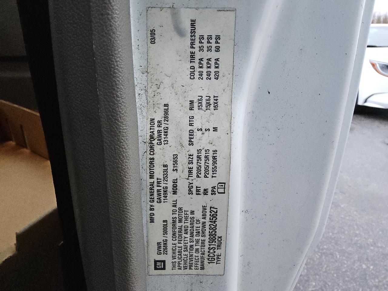 2005 CHEVROLET COLORADO