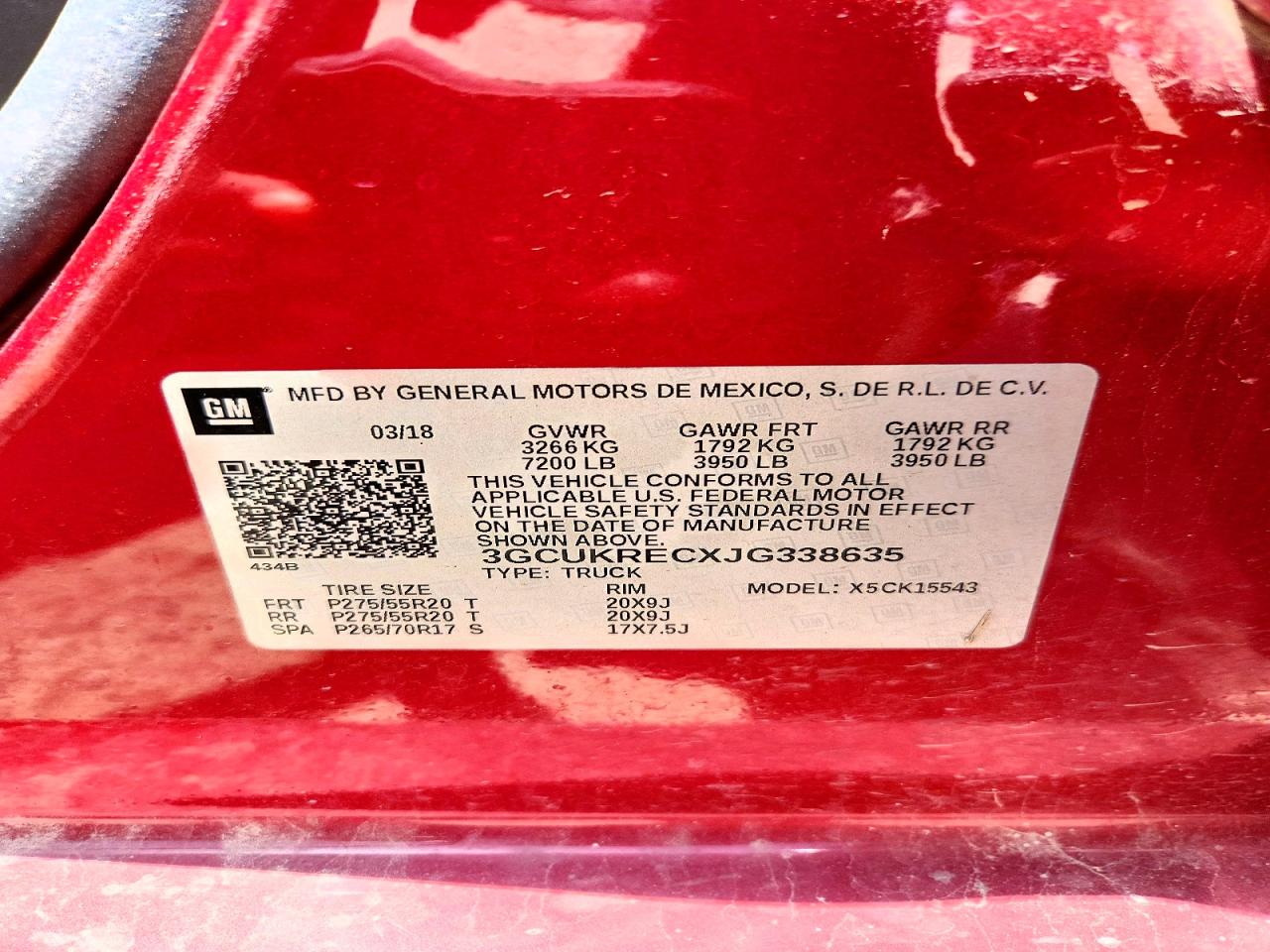 2018 CHEVROLET SILVERADO