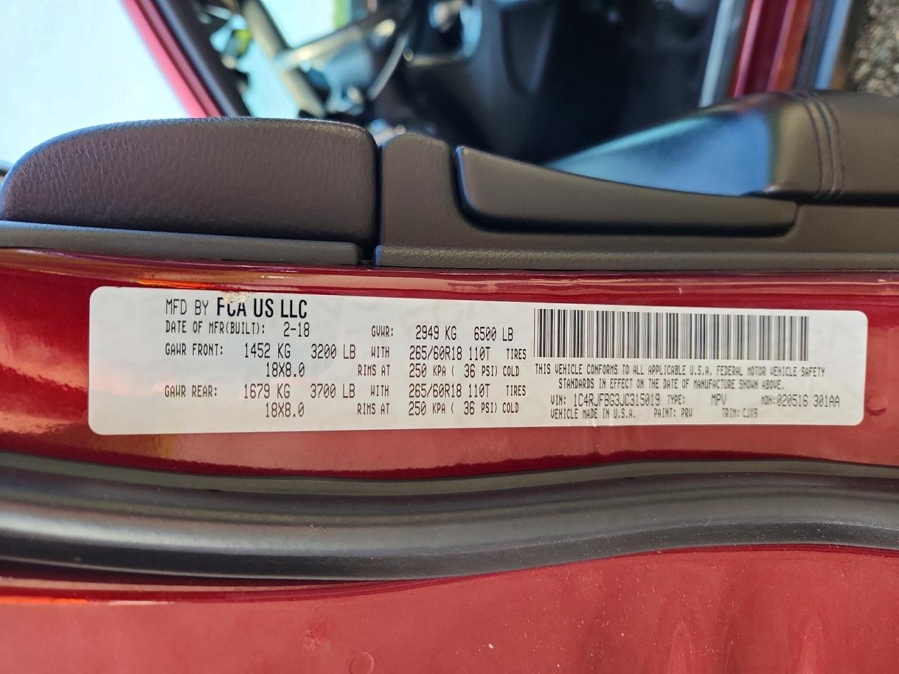 2018 JEEP CHEROKEE