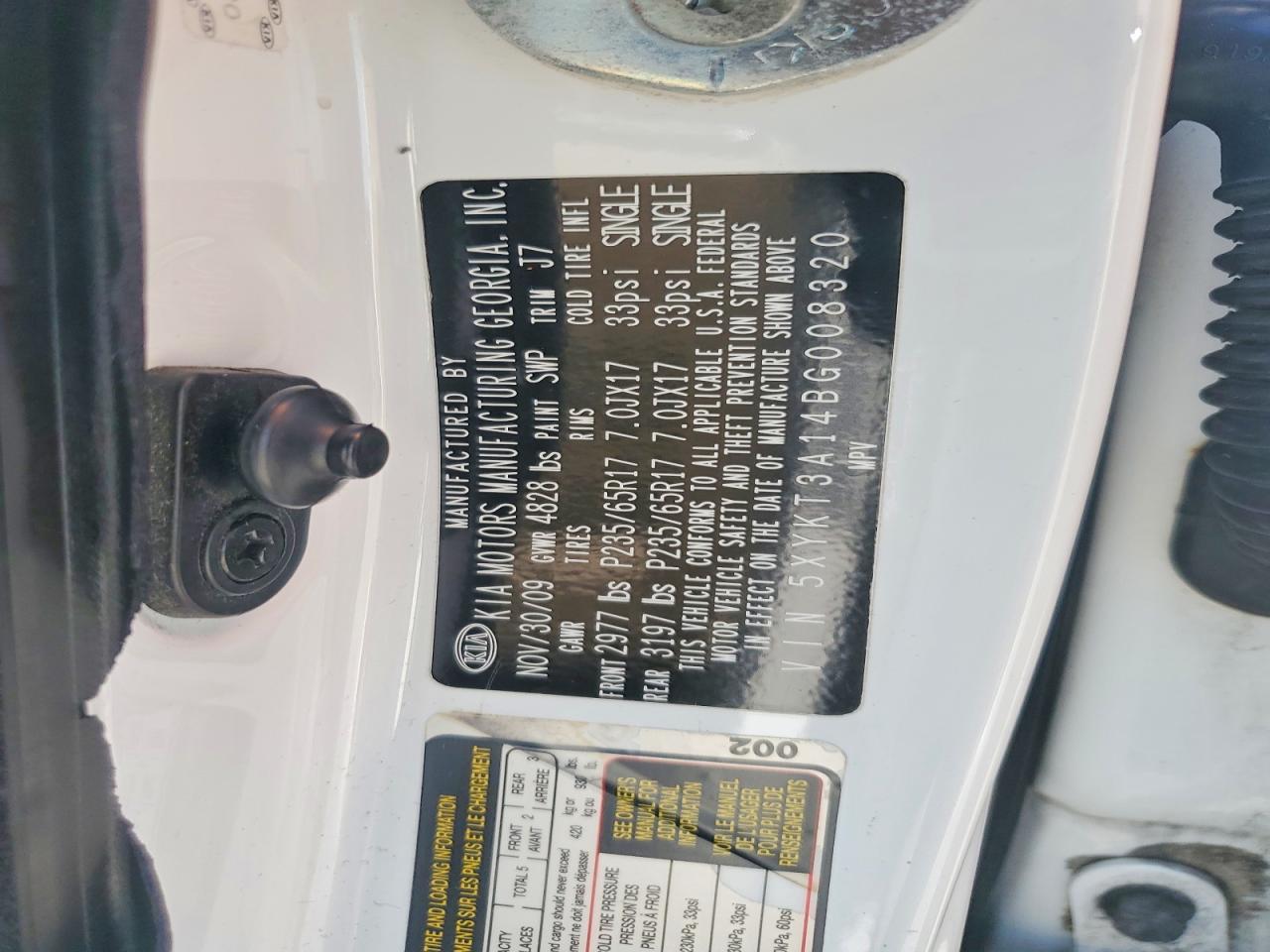 2011 KIA SORENTO