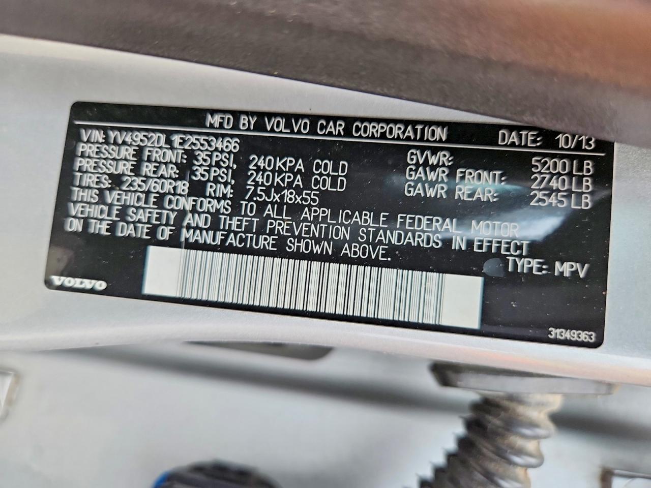2014 VOLVO XC60