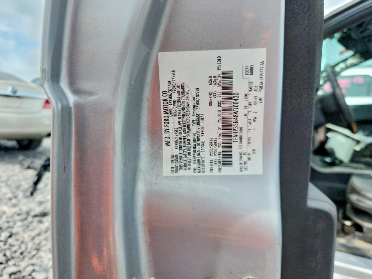 2008 FORD FOCUS
